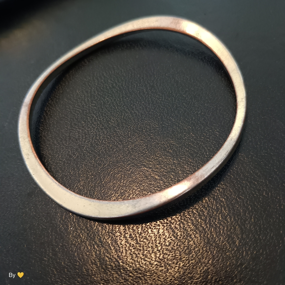 Classic Silver-Tone Women's Twisted Bangle Bracelet